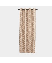 Home Beautiful 5ft. Soft Beige Printed Eyelet Curtains - (M2758)