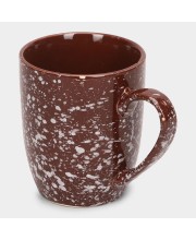 Hitech Sales 300 ml Brown Stoneware Mug Brown | Microwave Safe Ceramic Cup | Ideal for Daily Use