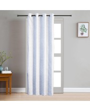 Home Beautiful 7ft. Light Blue Polyester Curtain - (M2749)