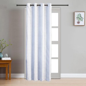 Home Beautiful 7ft. Light Blue Polyester Curtain - (M2749)