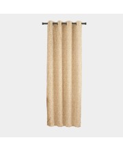 Home Beautiful 7ft. Light Beige Printed Eyelet Curtains - (M2756)