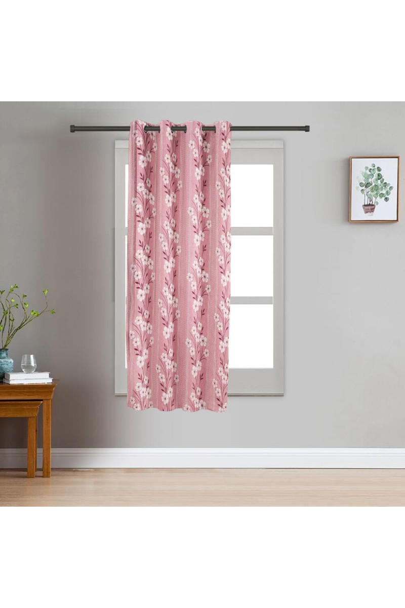 Home Beautiful 5 ft. Pink Polyester Curtain - (M2823)