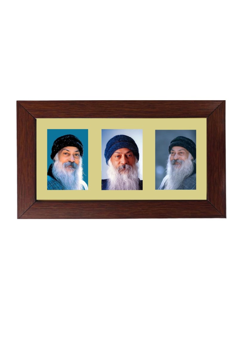 Acharya Osho Rajneesh Color Photo Frame - 5x7 Inch, Elegant Religious Home & Temple Decor