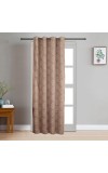 Home Beautiful 7ft. Brown Printed Eyelet Curtains - (M2760)