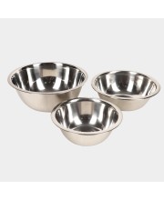 Steel Serving Bowl 24 X 9.5 cm, 21 X 7 cm, 1 8 X 6.5 cm (Pack of 3)