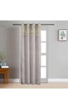 Home Beautiful 7 ft. Dark Grey Polyester Curtain - (M2807)