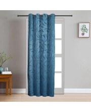 Home Beautiful 7ft. Dark Blue Microfiber Door Curtain - (M2970)