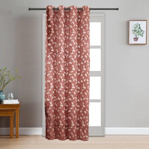 Home Beautiful 7ft. Maroon Polyester Curtain - (M2725)