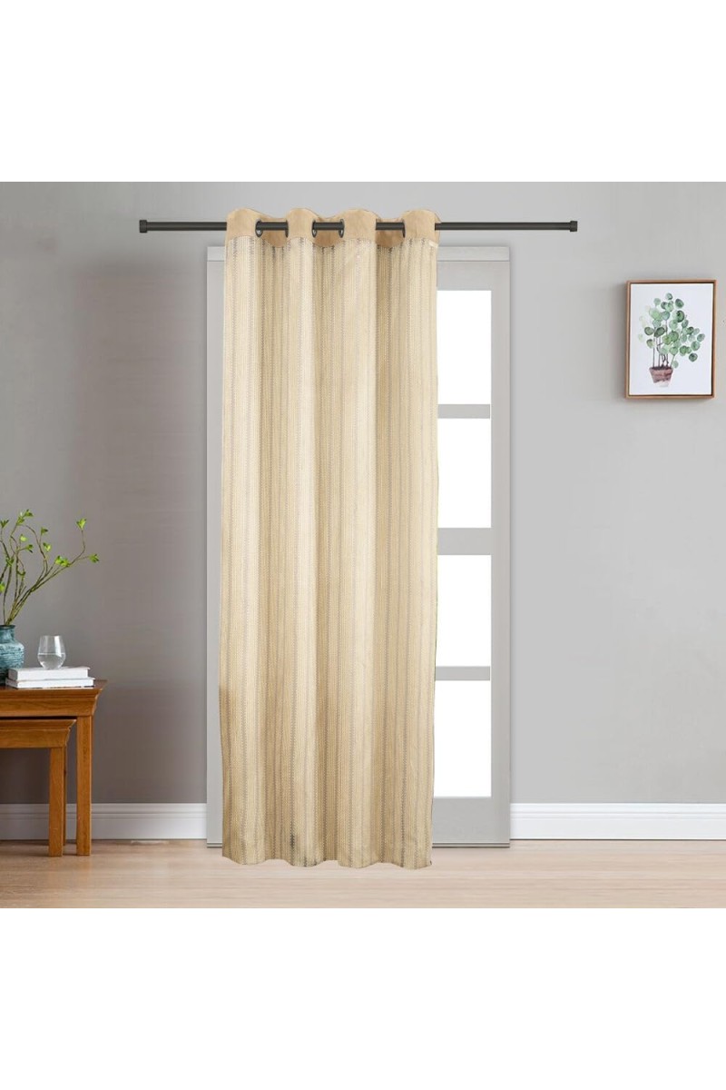 Home Beautiful 7ft. Cream Polyester Door Curtain - (M2860)