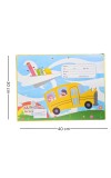 Drawing Board with Large Drawing Notebook, 10 Drawing Pencils + 1 Writing Pencil, 3 Erasers, 1 Sharpener, 12 Shades Crayon, 12 Shades Sketchpen Set, 15 cm Scale, 2-Lid Pencil Box