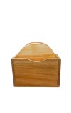 Wooden Tea Coaster Set with Holder | Premium Solid Wood Round Coasters for Hot & Cold Drinks, Tea, Coffee & Table Protection | Set of 5 (Round)