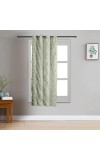 Home Beautiful 5ft. Light Sage Green Printed Eyelet Curtains - (M2986)
