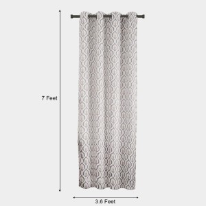 Home Beautiful 7ft. Grey Polyester Door Curtain - (M2875) Home Beautiful 7ft. Grey Polyester Door Curtain - (M2875)