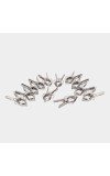 Steel Cloth Clips-Set of 12, 1 2