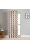 Home Beautiful 7 ft. Brown Polyester Curtain - (M2824)