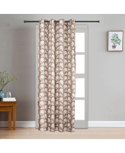 Home Beautiful 7 ft. Brown Polyester Curtain - (M2824)