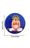 Devotional Saint Guru Round Fridge Magnet Set | Religious Refrigerator Magnets for Home, Office & Temple Decor Set (2 Pieces)