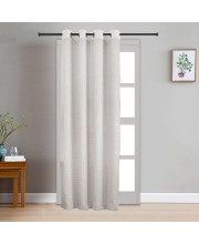 Home Beautiful 7 ft. Cream Polyester Curtain - (M2849)
