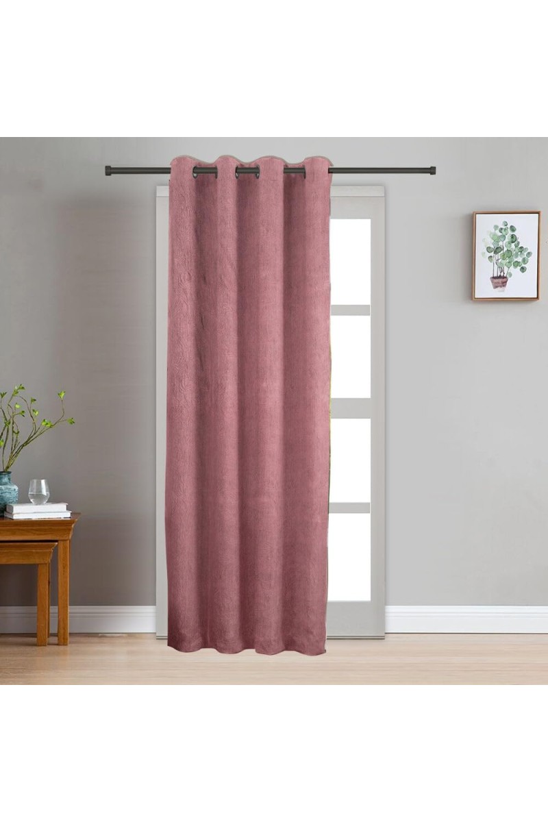 Home Beautiful 7 ft. Wine Polyester Curtain - (M2776)