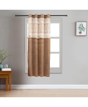 Home Beautiful 5 ft. Black Polyester Curtain - (M2827)