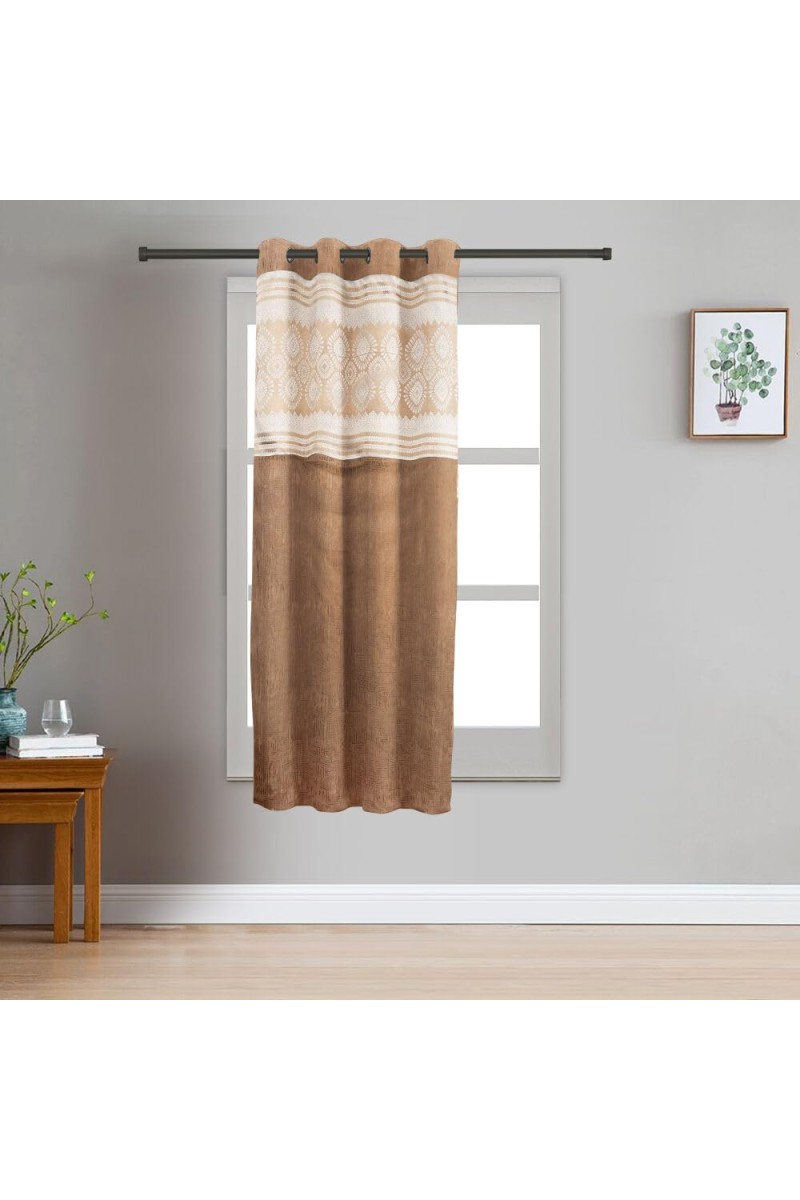 Home Beautiful 5 ft. Black Polyester Curtain - (M2827)
