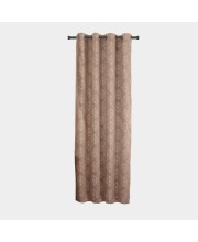 Home Beautiful 7ft. Brown Printed Eyelet Curtains - (M2760) Home Beautiful 7ft. Brown Printed Eyelet Curtains - (M2760)