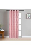 Home Beautiful 9ft. Pink Microfiber Long Door Curtain - (M2944)
