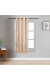Home Beautiful 5ft. Soft Beige Printed Eyelet Curtains - (M2874)