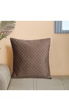Home Beautiful Brown Microfiber Cushion Cover