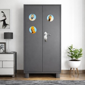 Sri Ramakrishna, Sarada Maa & Swami Vivekananda Photo Fridge Magnet | Round Spiritual Magnet for Home & Office