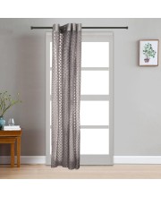 Home Beautiful 7ft. Dark Grey Polyester Door Curtain - (M2885)