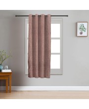 Home Beautiful 5 ft. Brown Polyester Curtain - (M2845)