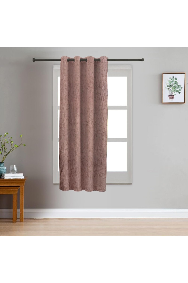 Home Beautiful 5 ft. Brown Polyester Curtain - (M2845)