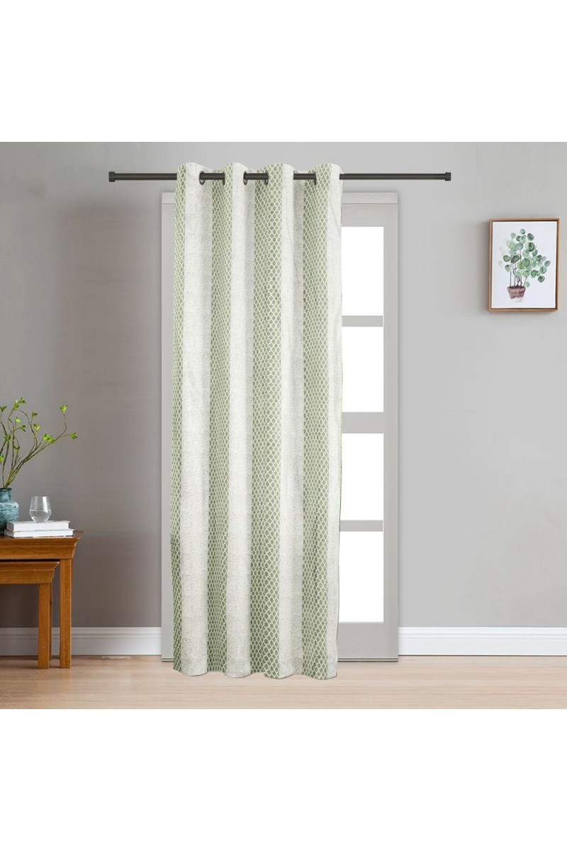 Home Beautiful 7ft. Light Green Polyester Curtain - (M2768)