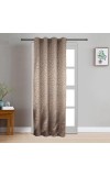 Home Beautiful 7ft. Chocolate Brown Blackout Eyelet Curtains - (M2741)
