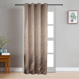 Home Beautiful 7ft. Chocolate Brown Blackout Eyelet Curtains - (M2741)