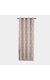 Home Beautiful 5ft. Beige Printed Eyelet Window Curtains - (M2766)