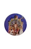 Stainless Steel Round Maa Kali with Sarada Devi & Ramakrishna Paramahansa Fridge Magnet | Devotional & Decorative Refrigerator Magnet for Home & Office | Pack of 1