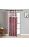 Home Beautiful 7 ft. Wine Polyester Curtain - (M2802)