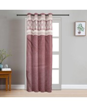 Home Beautiful 7 ft. Wine Polyester Curtain - (M2802)