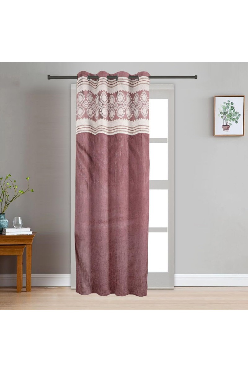 Home Beautiful 7 ft. Wine Polyester Curtain - (M2802)
