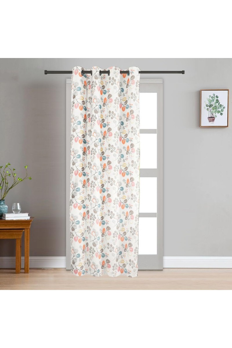 Home Beautiful 7 ft. Peach Polyester Curtain - (M2785)