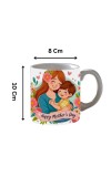 Happy Mother’s Day Printed Customized Coffee Mug – 325 Ml Ceramic Mug – Gift for Mom from Daughter or Son – Dishwasher & Microwave Safe