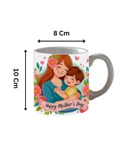 Happy Mother’s Day Printed Customized Coffee Mug – 325 Ml Ceramic Mug – Gift for Mom from Daughter or Son – Dishwasher & Microwave Safe Happy Mother’s Day Printed Customized Coffee Mug – 325 Ml Ceramic Mug – Gift for Mom from Daughter or Son – Dishwasher & Microwave Safe
