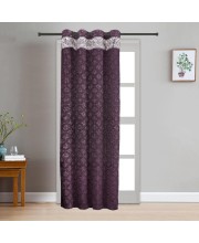 Home Beautiful 7ft. Purple Polyester Curtain - (M2778)
