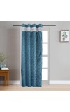 Home Beautiful 7 ft. Dark Blue Polyester Curtain - (M2803)