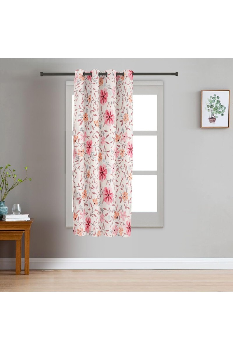 Home Beautiful 5 ft. Pink Polyester Curtain - (M2819)