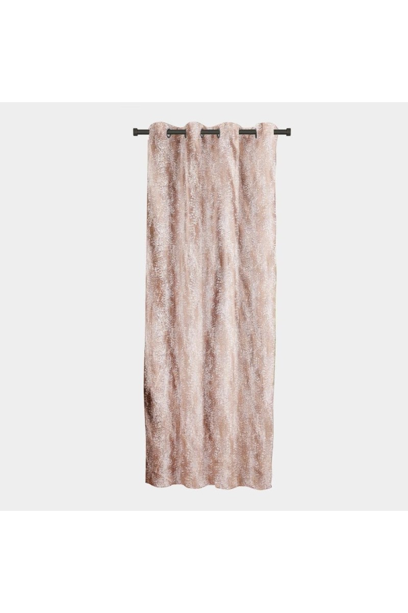 Home Beautiful 5ft. Brown Printed Eyelet Curtains - (M2859)