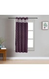 Home Beautiful 5 ft. Dark Grey Polyester Curtain - (M2777)