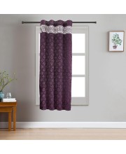 Home Beautiful 5 ft. Dark Grey Polyester Curtain - (M2777)